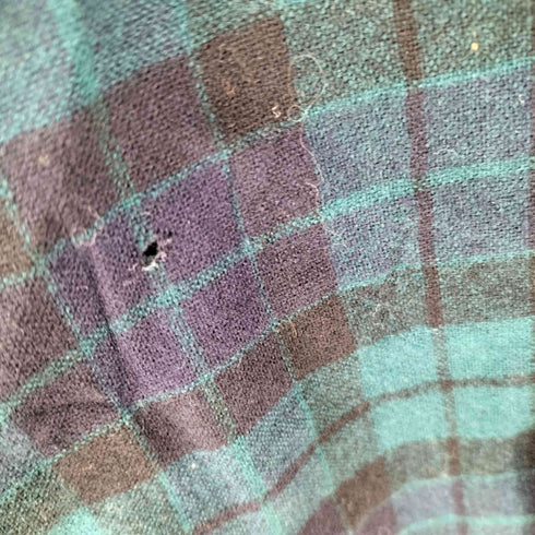 ペンドルトン PENDLETON 60s ブラックウォッチ チェック ウール 開襟 オープンカラーシャツ ボードシャツ メンズ import:M
